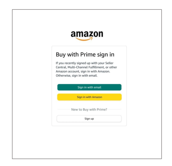 Manage your account - Amazon Buy with Prime
