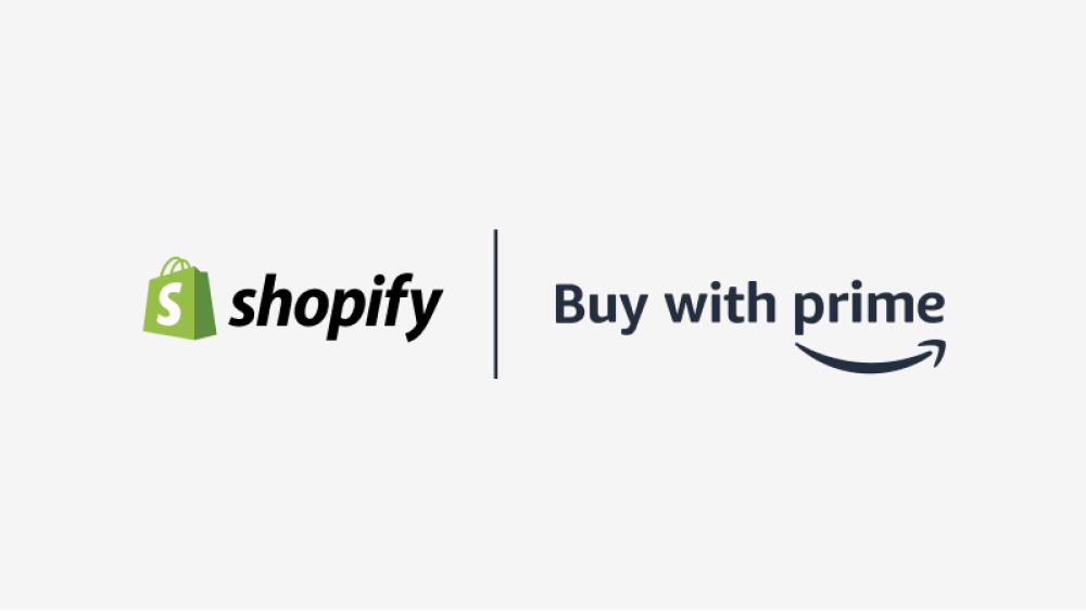 Shopify and Buy with Prime logos