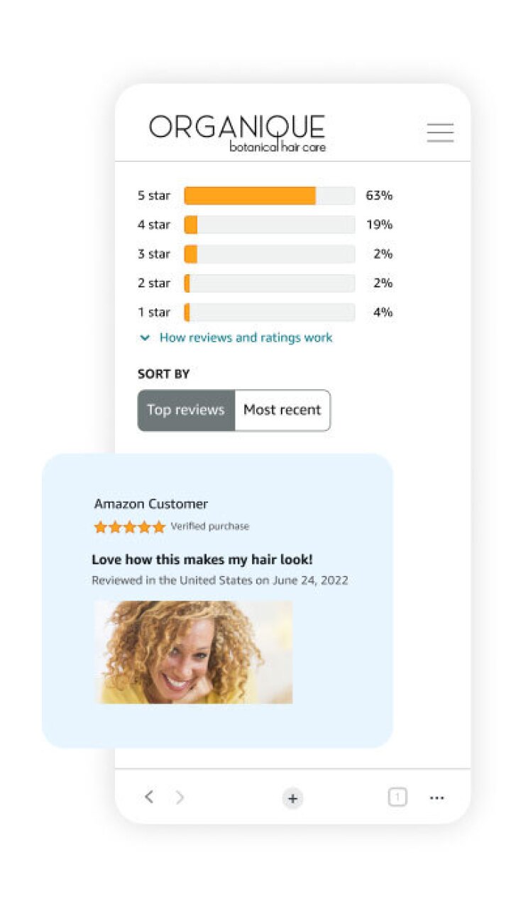 Customer review of product with customer photo and review.
