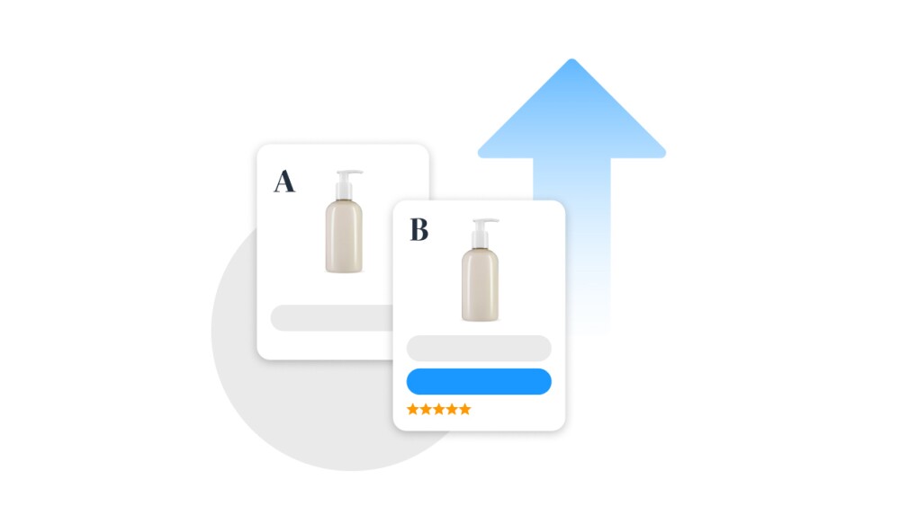 AB testing icons showing winner of test.