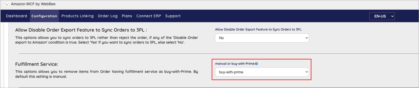 Choose buy-with-prime.