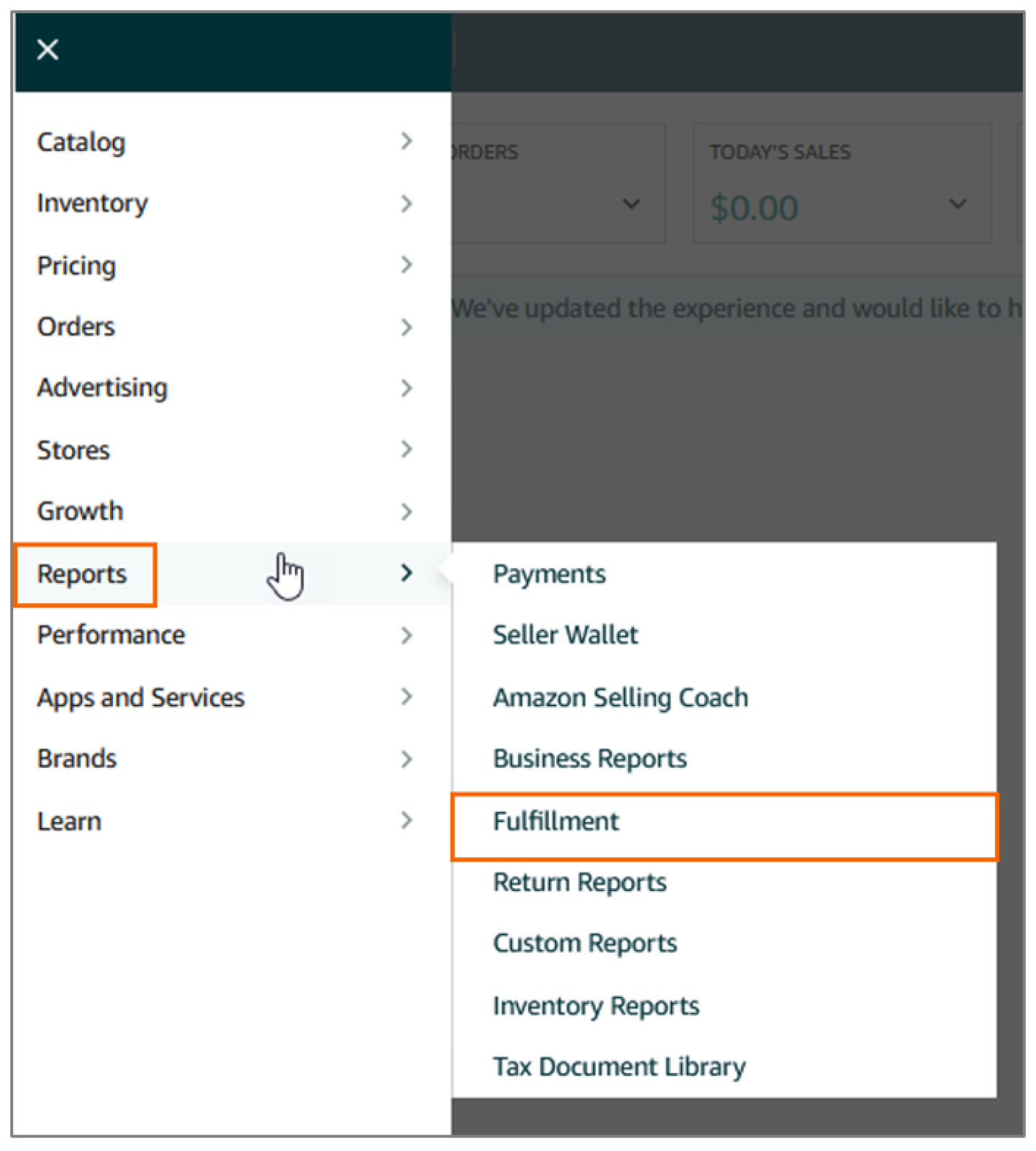 To see storage fee details for Buy with Prime products, open Seller Central, then choose Reports, and then Fulfillment.