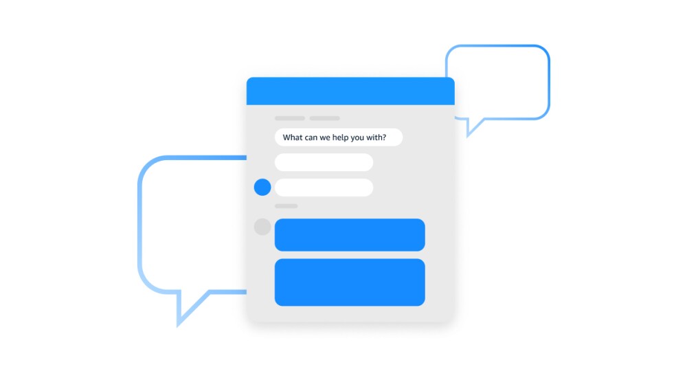Device with texting on the screen.