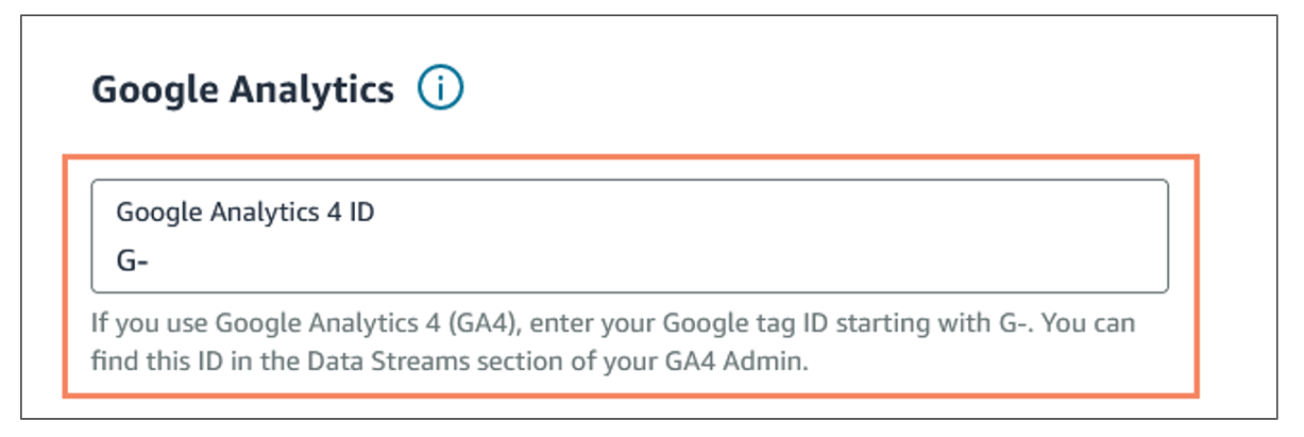 Enter your Google Analytics Measurement ID.